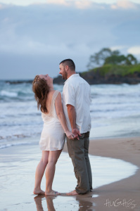 Wailea, Fun Maui engagement portrait