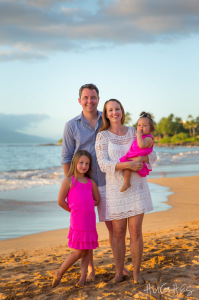 wailea maui family beach portrait